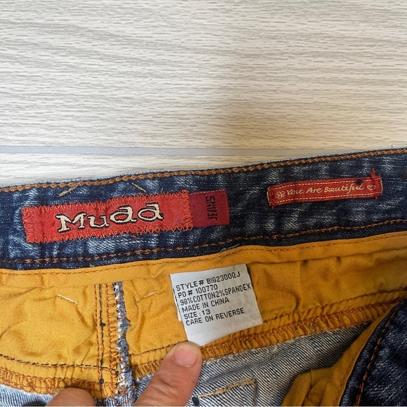 Mudd Jeans Vintage Y2K 2000’s Low Rise Bootcut Blue Denim Jeans Size Junior’s 13 - Picture 13 of 13